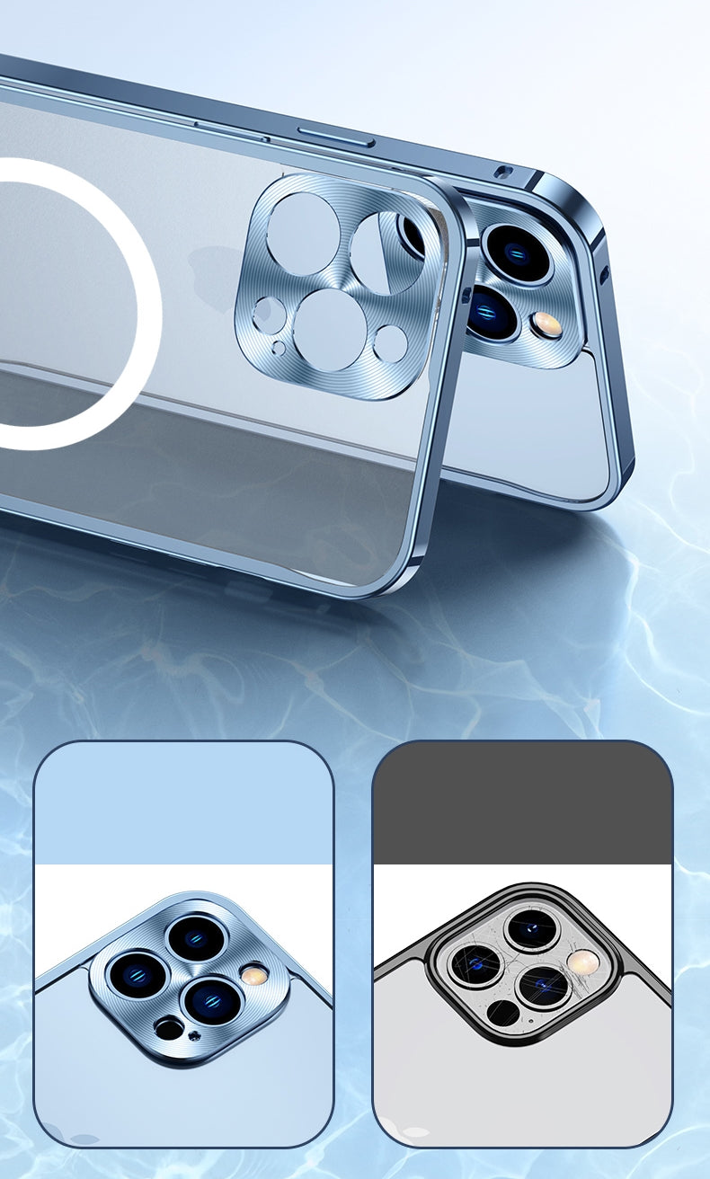 Coque métallique pour Iphone 12 et 13 compatible Magsafe